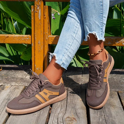 Damen Sneaker Bequem Schnürsenkel Passform Weite