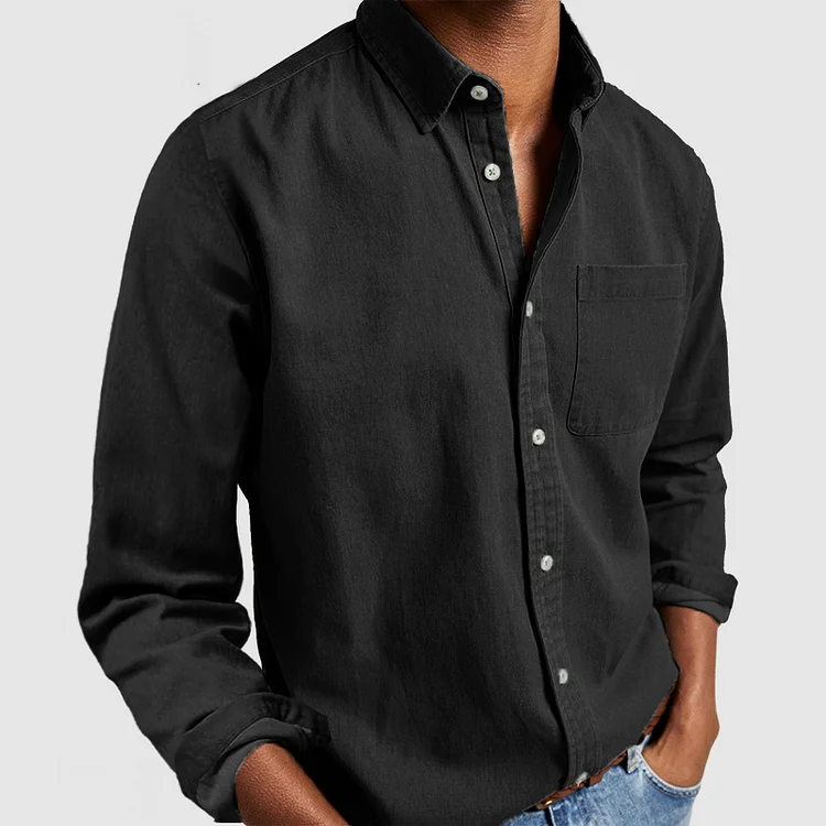 Herren Slim-Fit-Hemd Modern Baumwolle