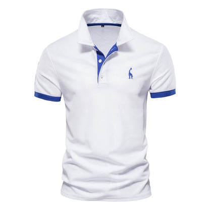 Herren Polo Shirt Zweifarbig Sportlich
