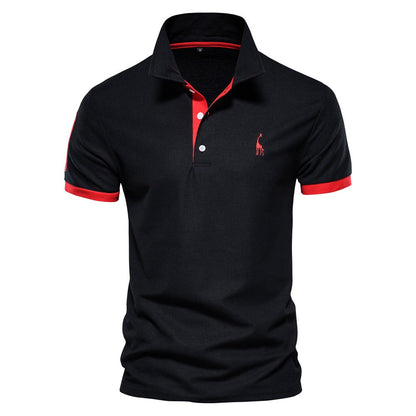 Herren Polo Shirt Zweifarbig Sportlich
