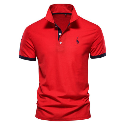 Herren Polo Shirt Zweifarbig Sportlich