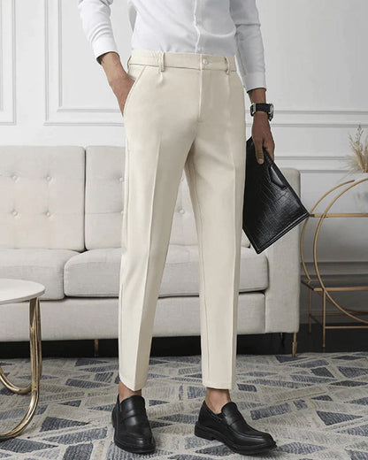 Schmale Herrenhose Slim Fit Hochtailliert