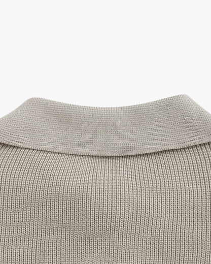 Herren Strickpullover Polokragen Gerippt Warm