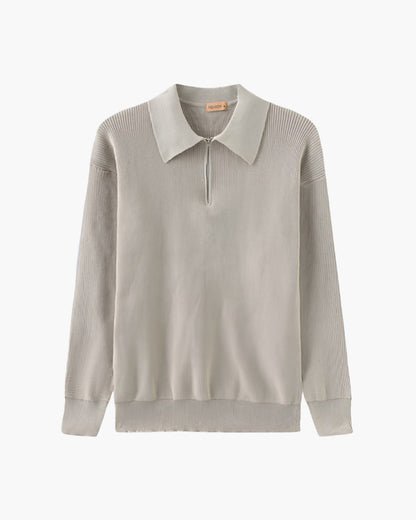 Herren Strickpullover Polokragen Gerippt Warm