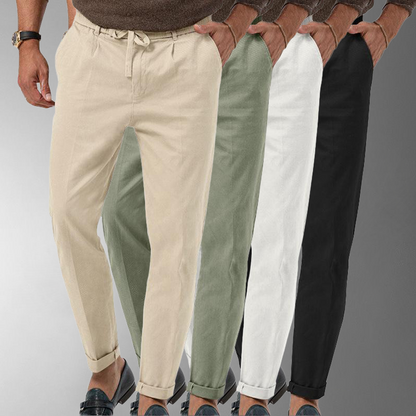 Herren Slim-Fit Cordhose mit Kordelzug