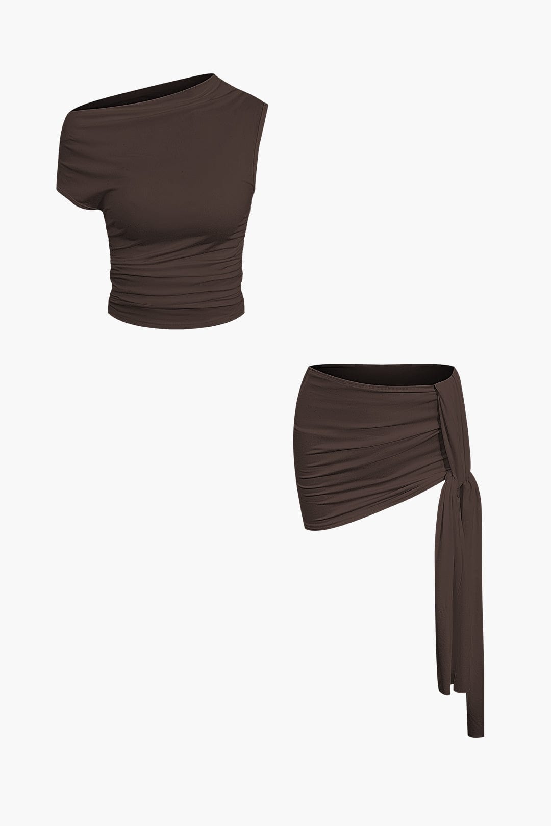 Damen One-Shoulder- mit Minirock