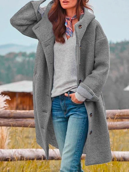 Damen Wintermantel Elegant Lang