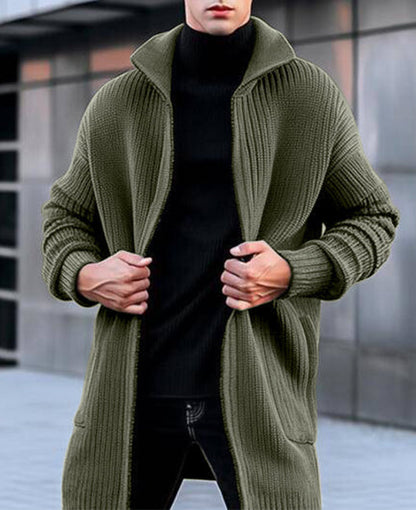 Damen Strickjacke Oversized Warm Lang