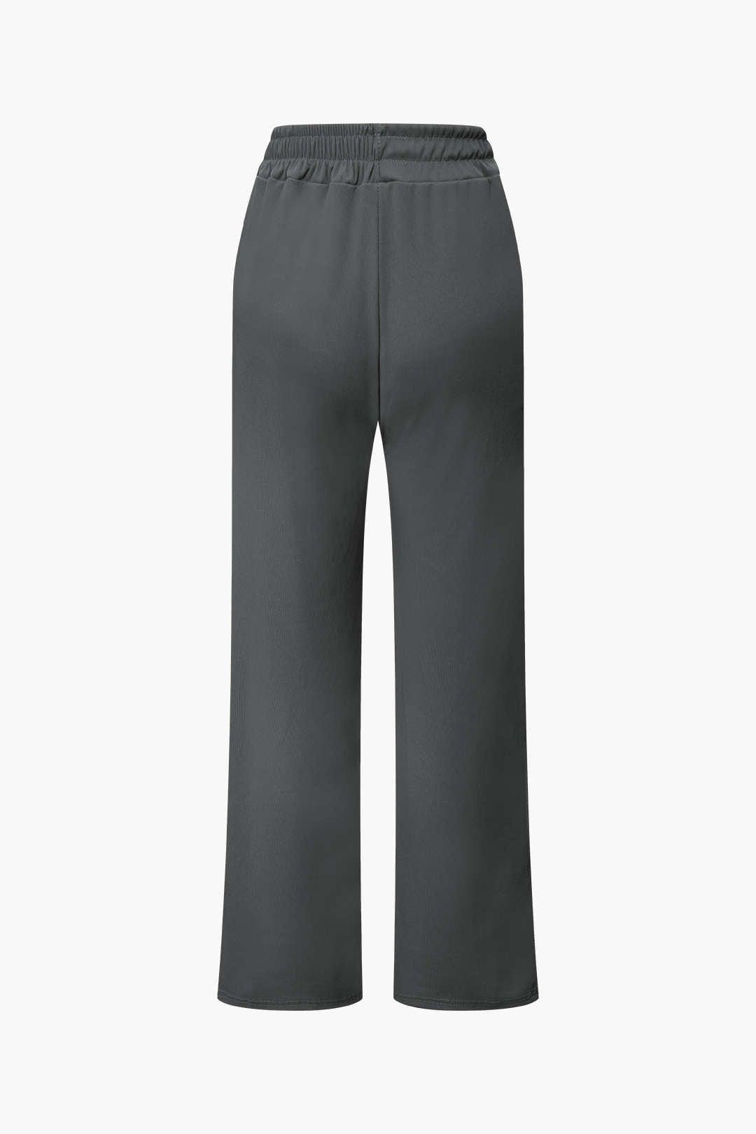 Damen Zweiteiler Asymmetrisch Weite Hosen Set