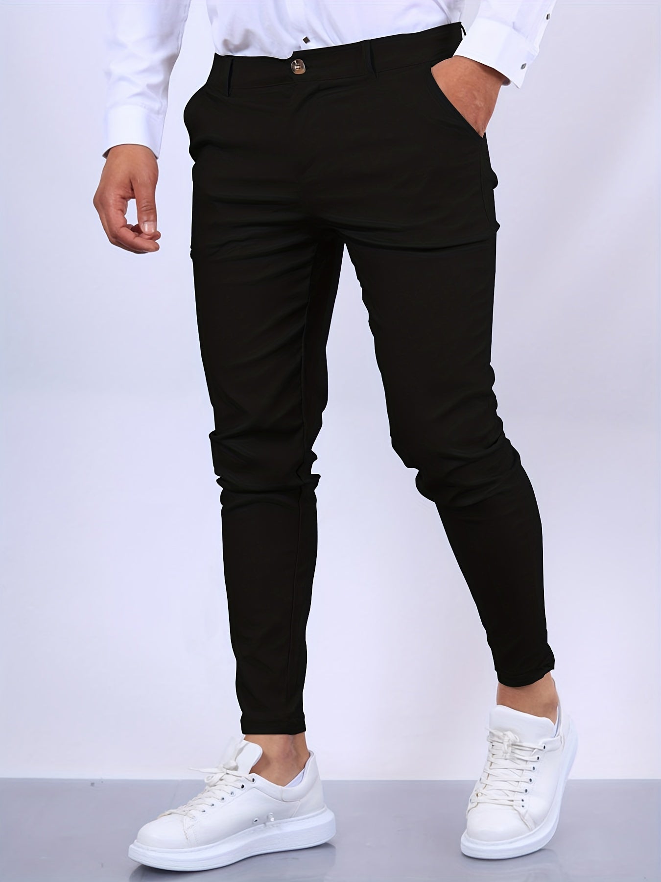 Herren Businesshosen Slim Fit Elegant