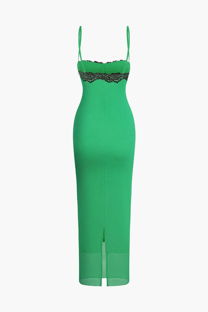 Damen Midi-Robe mit Camisole-Oberteil