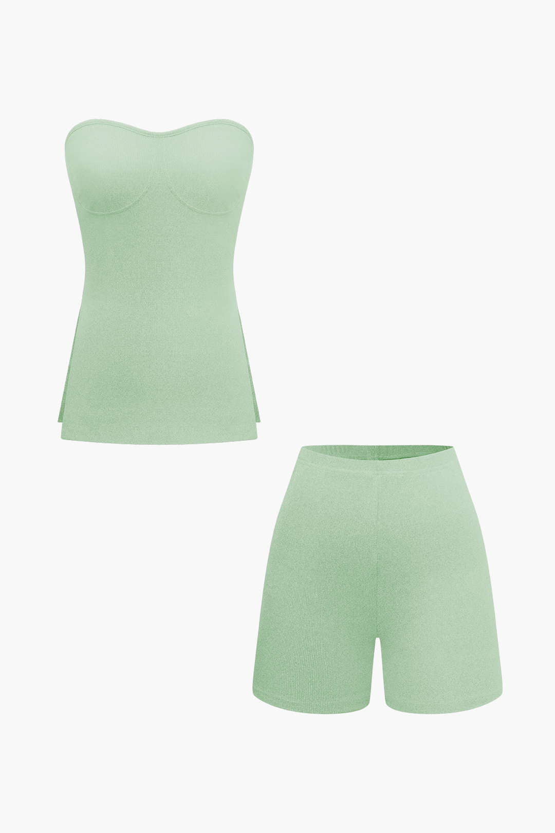 Damen Zweiteiler Set Bustier und Shorts