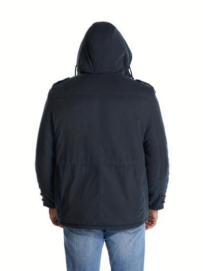 Herren Winterjacke Warme Kapuze Freizeitjacke