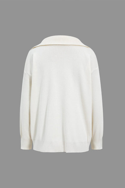Damen Oversized Pullover Set mit Minirock