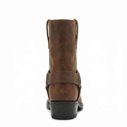 Herren Westernstiefel Leder Schwarz - Norvielle
