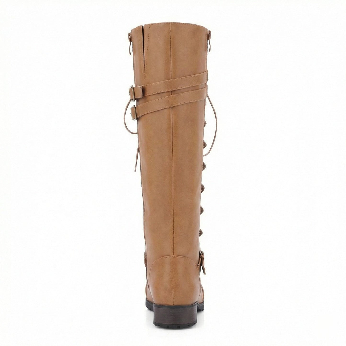 Damen Steampunk Stiefel Leder Vintage Braun - Norvielle