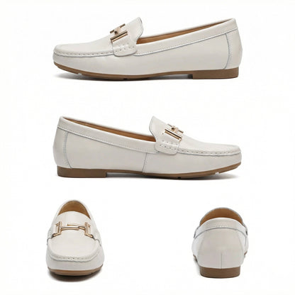 Damen Leder Arbeitsflats Schuhe - Norvielle