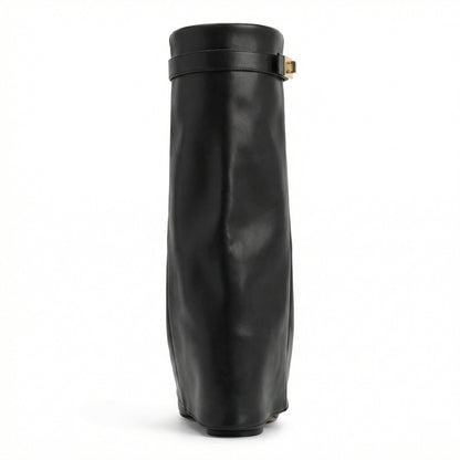 Damen Stiefel Wildleder Braun Heidi Stil