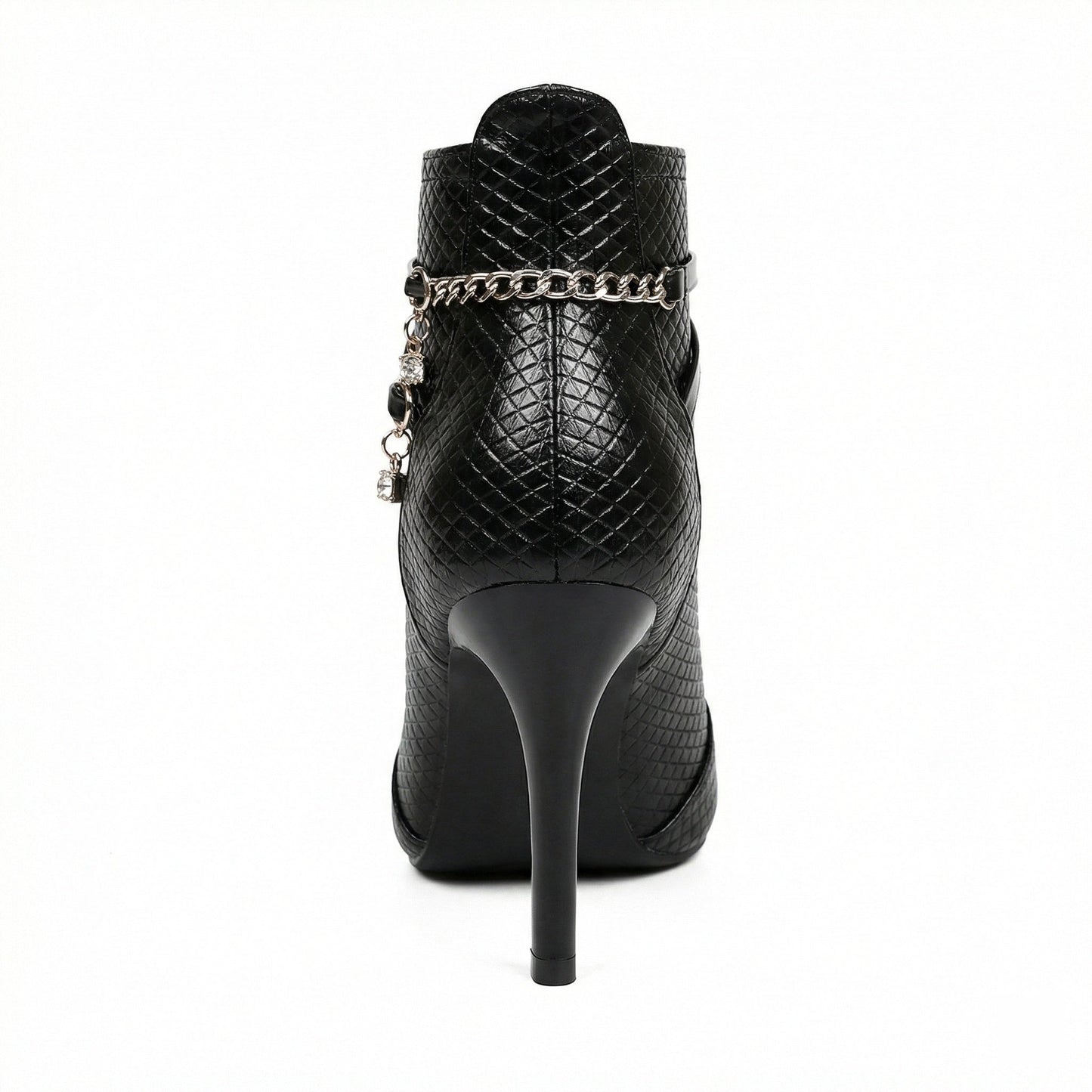 Damen Stiefeletten Spitze