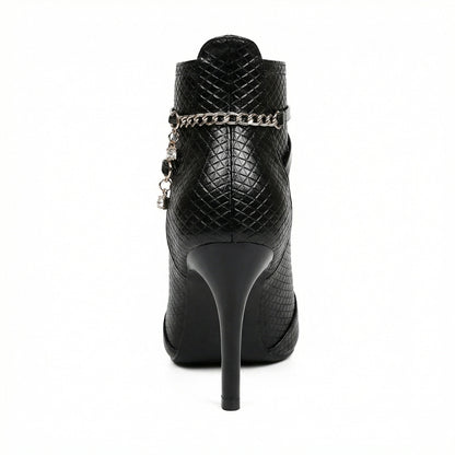 Damen Stiefeletten Spitze