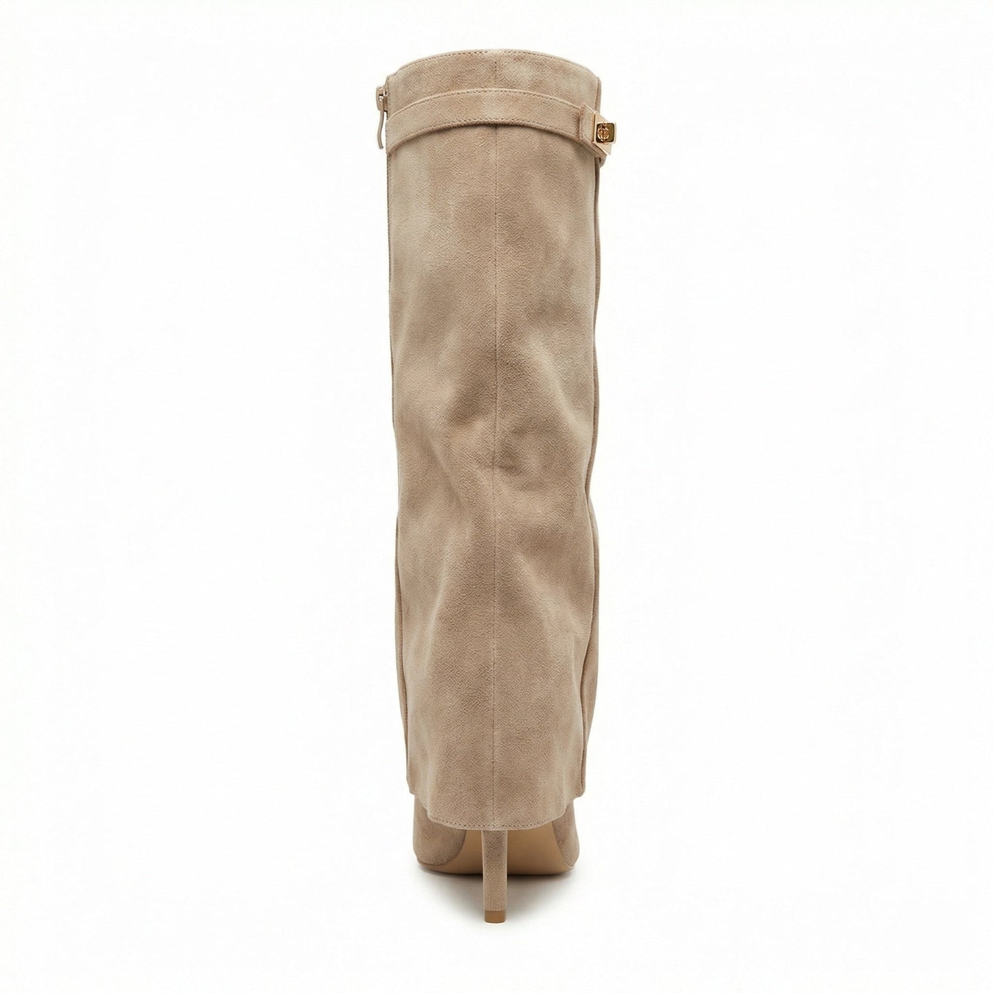 Damen Stiefel Wildleder Braun Heidi Stil - Norvielle