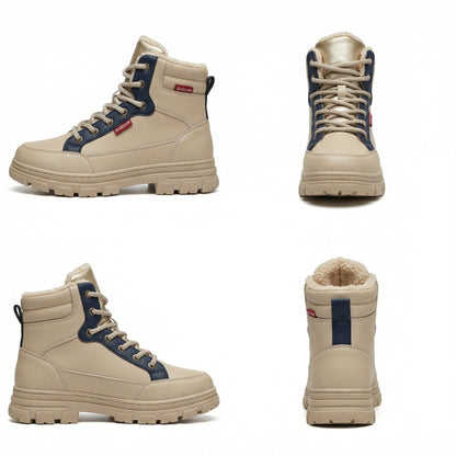 Damen Winterstiefel Gefüttert Rutschfest Hoher Kragen