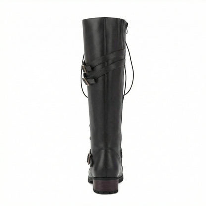 Damen Steampunk Stiefel Leder Vintage Braun