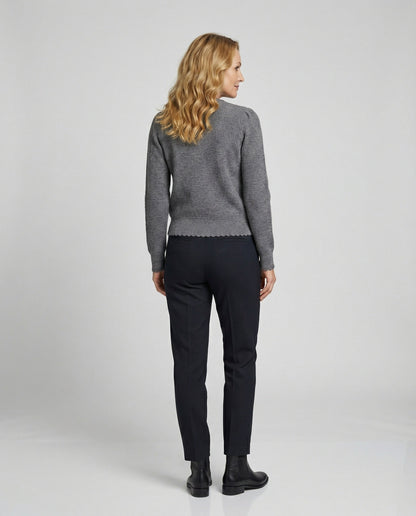 Damen Cardigan Nierenknöpfe Modern