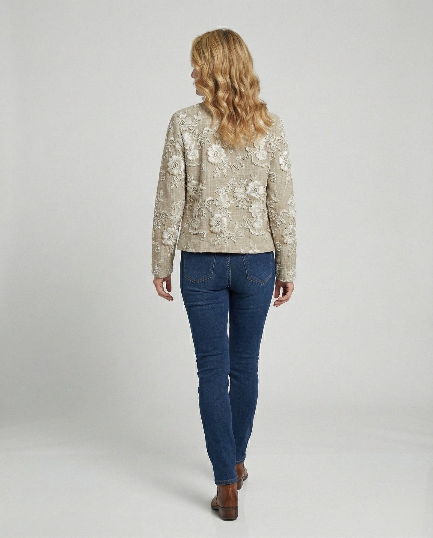 Damen Cardigan Spitze Knopfverschluss Romantisch