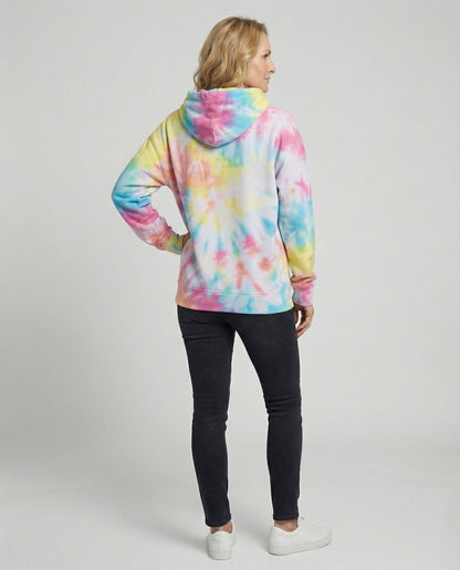 Damen Hoodie Farbenfroh Batik Design