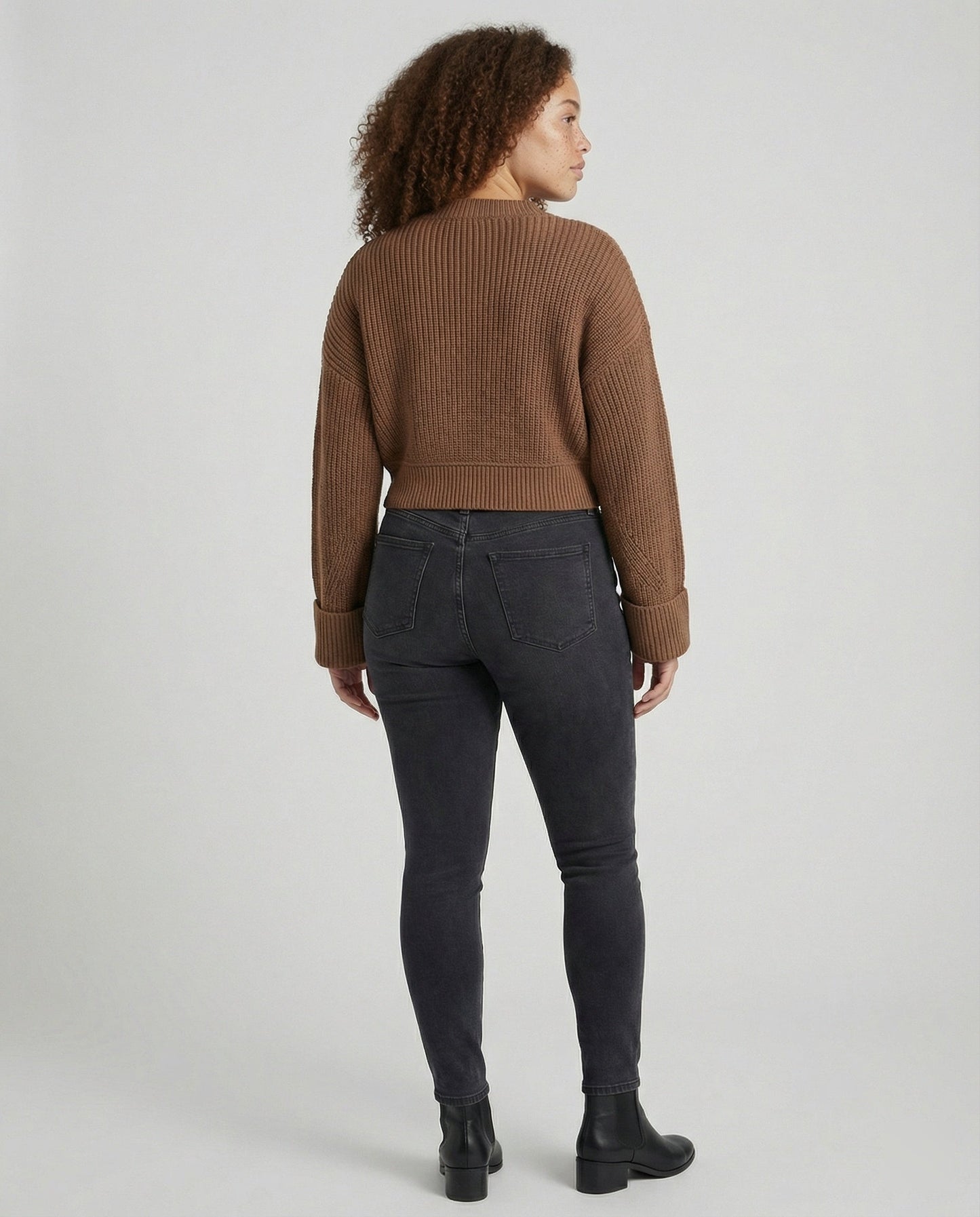 Damen Pullover V-Ausschnitt Modern