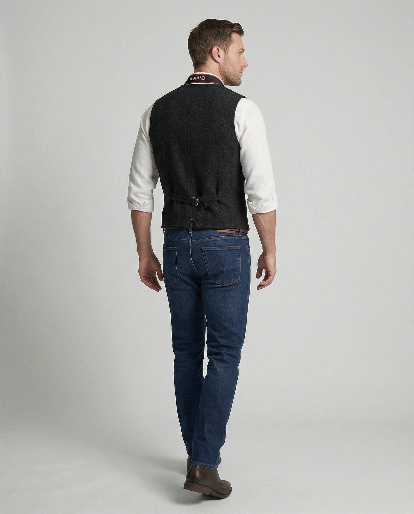 Herren Weste Slim Fit Modern
