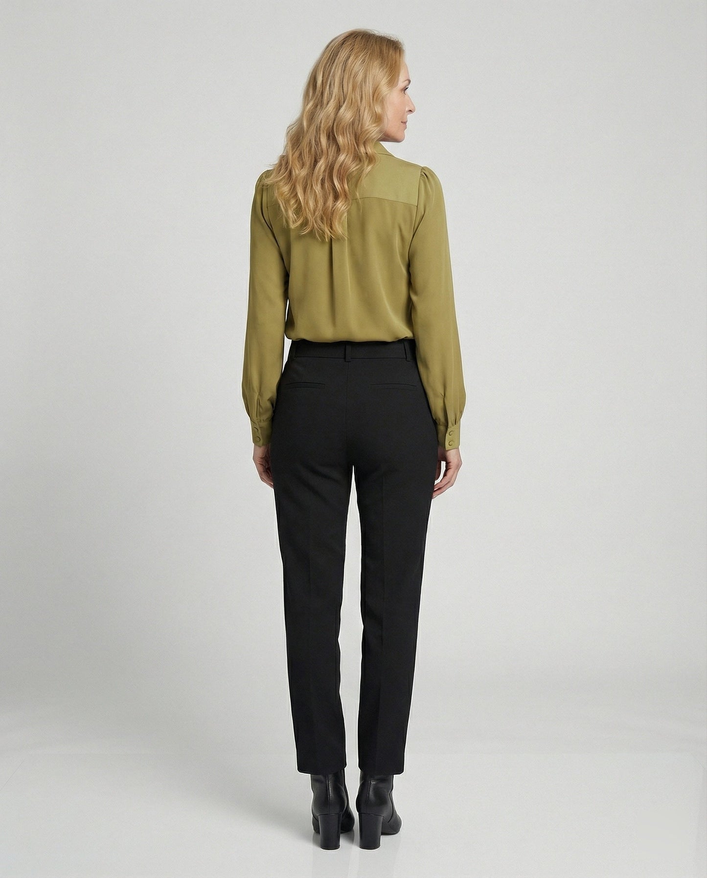 Damenbluse V-Ausschnitt Elegante Seide