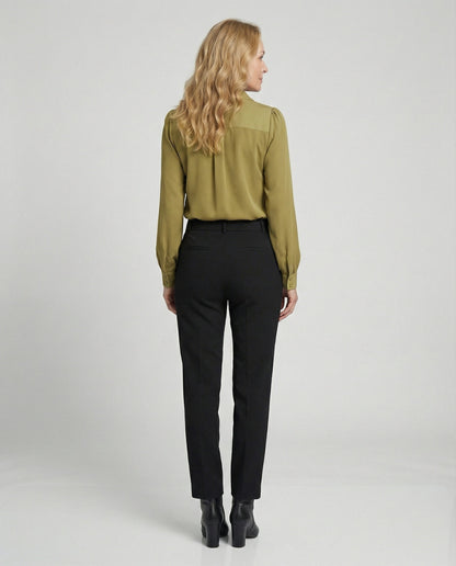 Damenbluse V-Ausschnitt Elegante Seide
