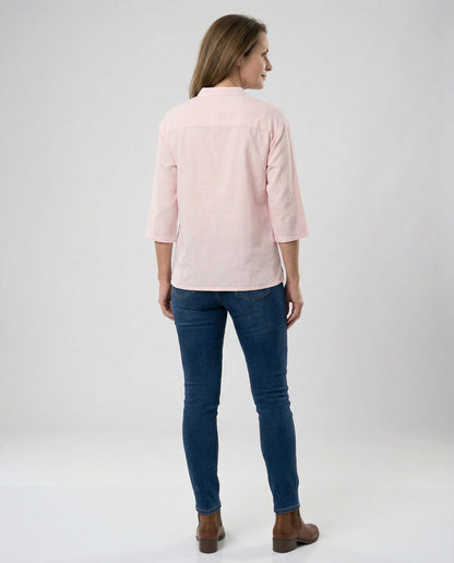 Damen Bluse Stehkragen Modern Eleganz - Norvielle