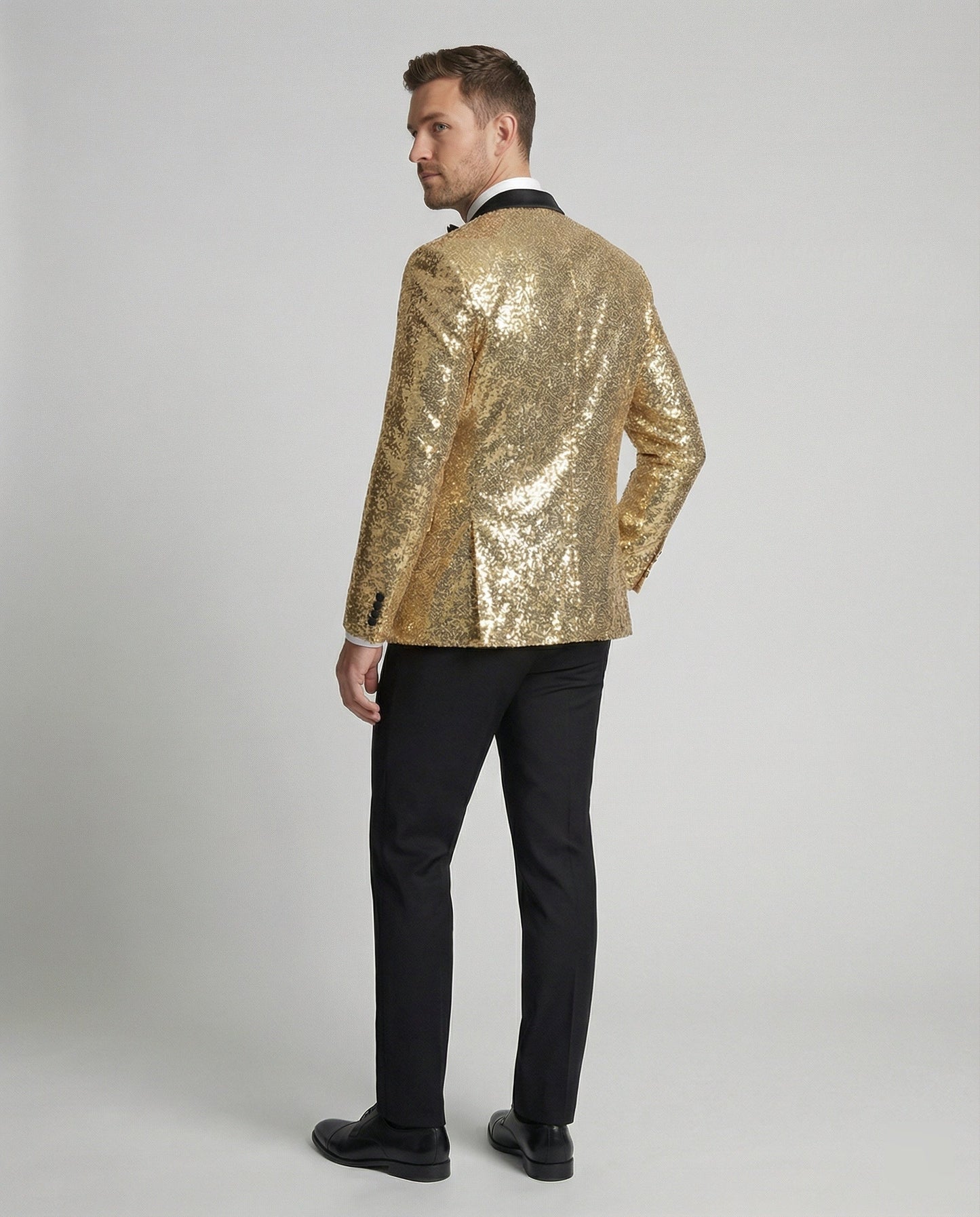 Herren Paillettenblazer Glitzer