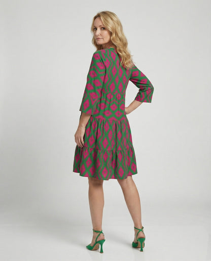 Damen Sommerkleid Leicht Blumenprint