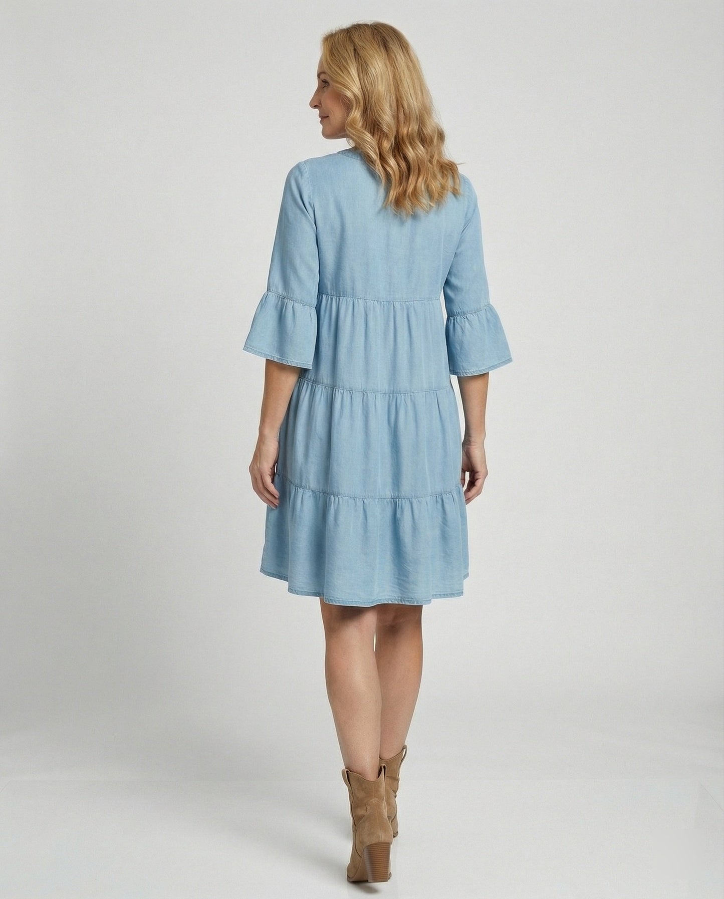 Damen Sommerkleid Leichter Schwungrock