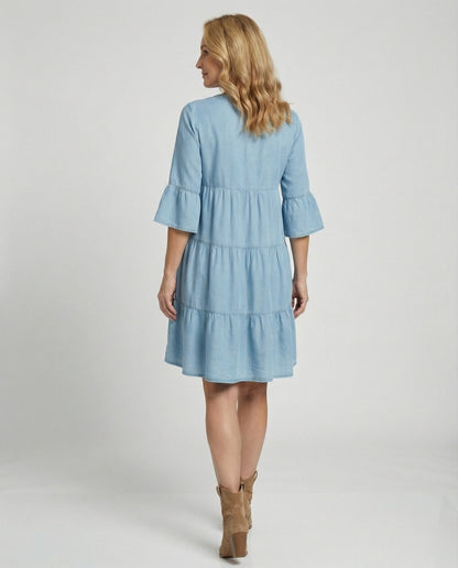 Damen Sommerkleid Leichter Schwungrock