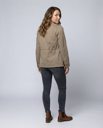 Damen Outdoorjacke Cargo Modern Schwarz - Norvielle