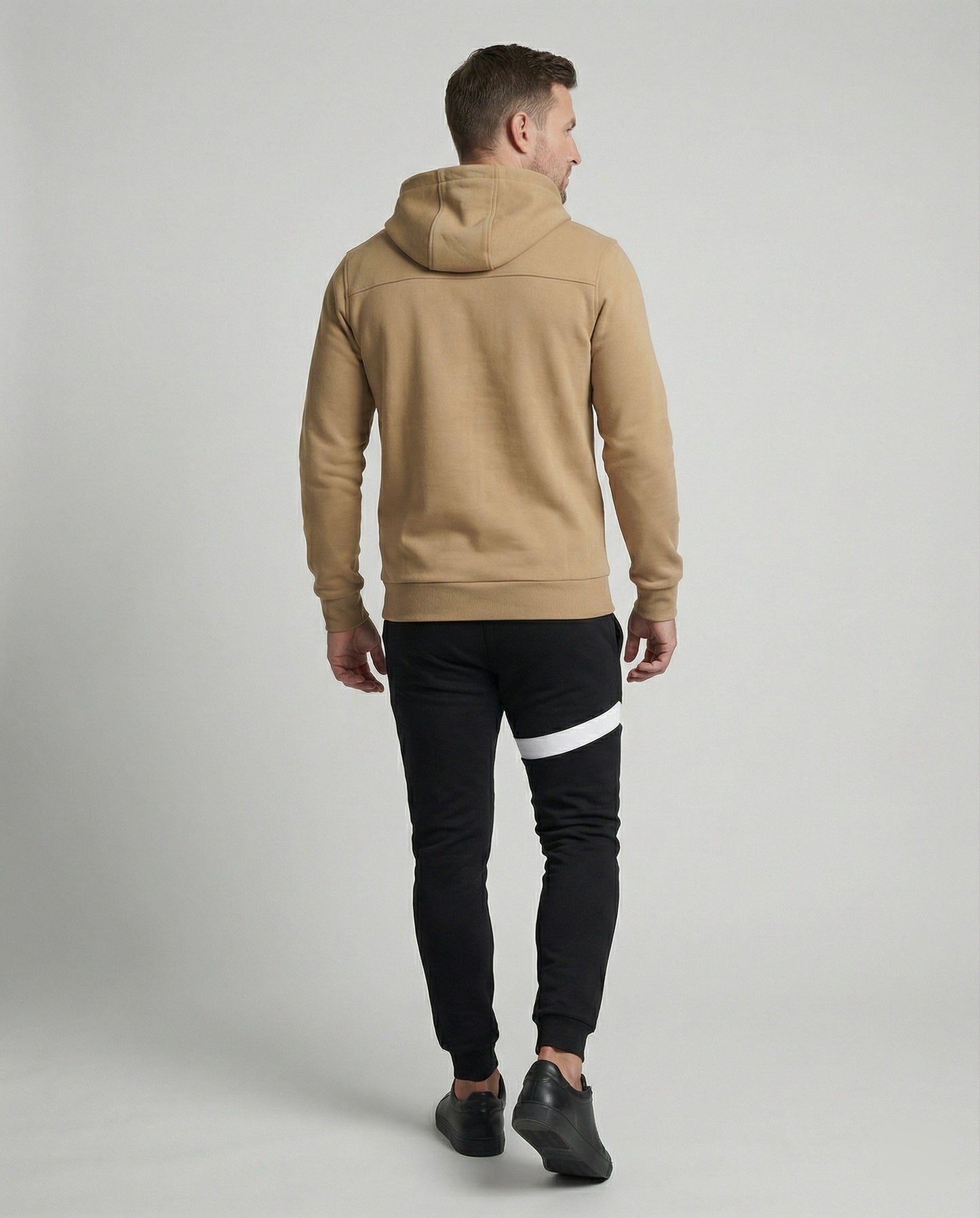 Herren Sportset Graue Hoodie Jogginghose Komfort