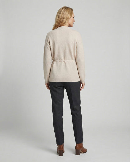 Damen Strickjacke Übergröße Mit Gürtel