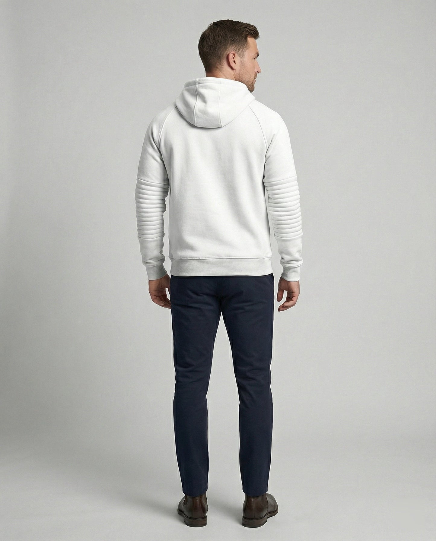 Herren Hoodie Sportlich Reißverschluss Taschen