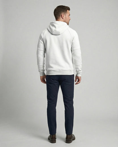 Herren Hoodie Sportlich Reißverschluss Taschen