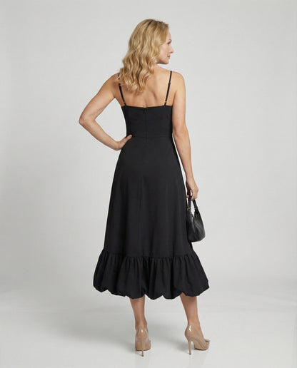 Damen Maxikleid Dünne Träger Sommerkleid