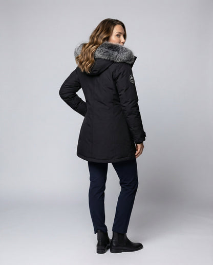 Damen Wintermantel Lang Modern