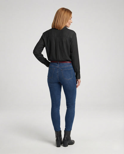 Damen Spitzenbluse Elegant Weiß - Norvielle