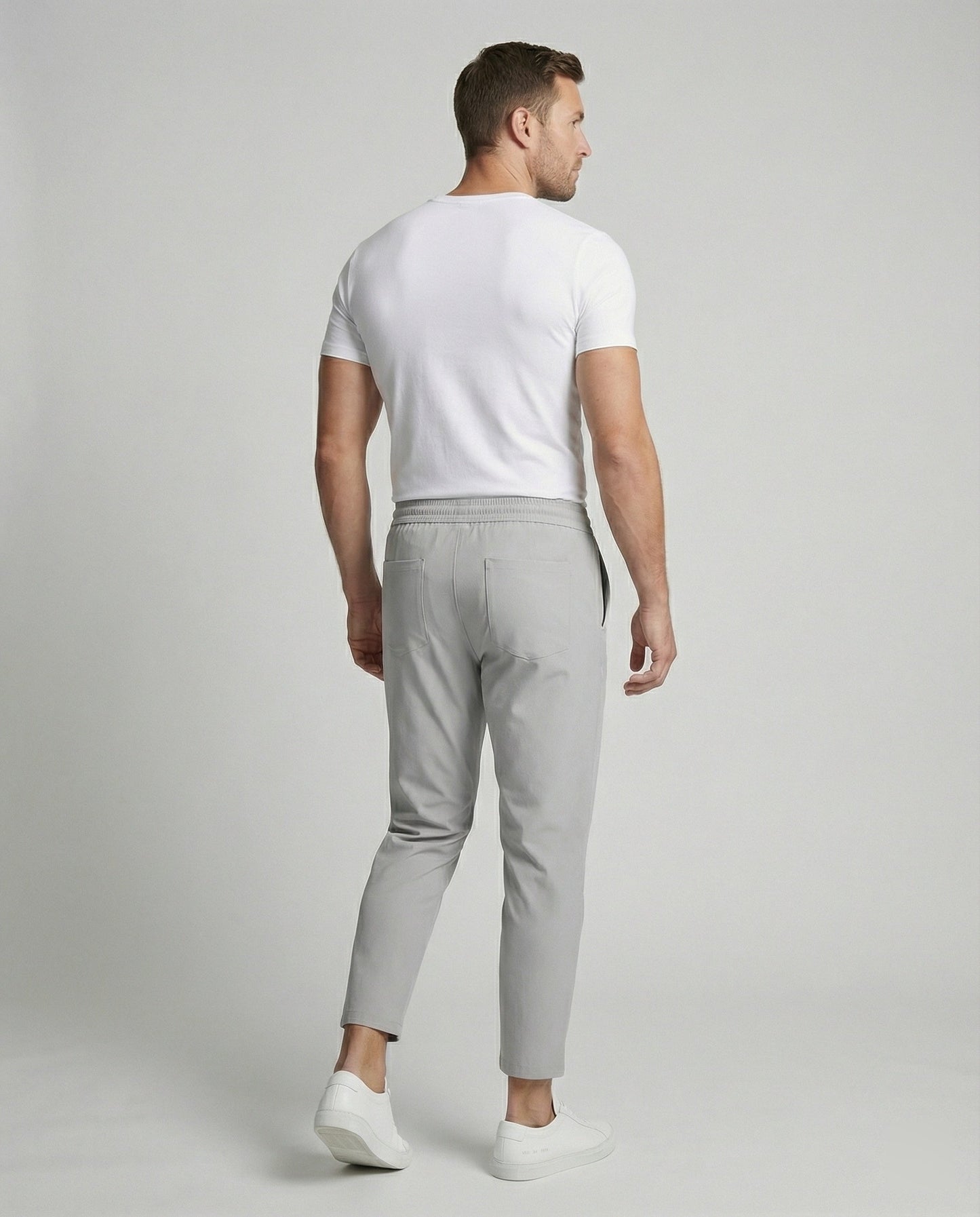 Herrenhose Leicht Bequem Verstellbarer Bund Seiten-Taschen