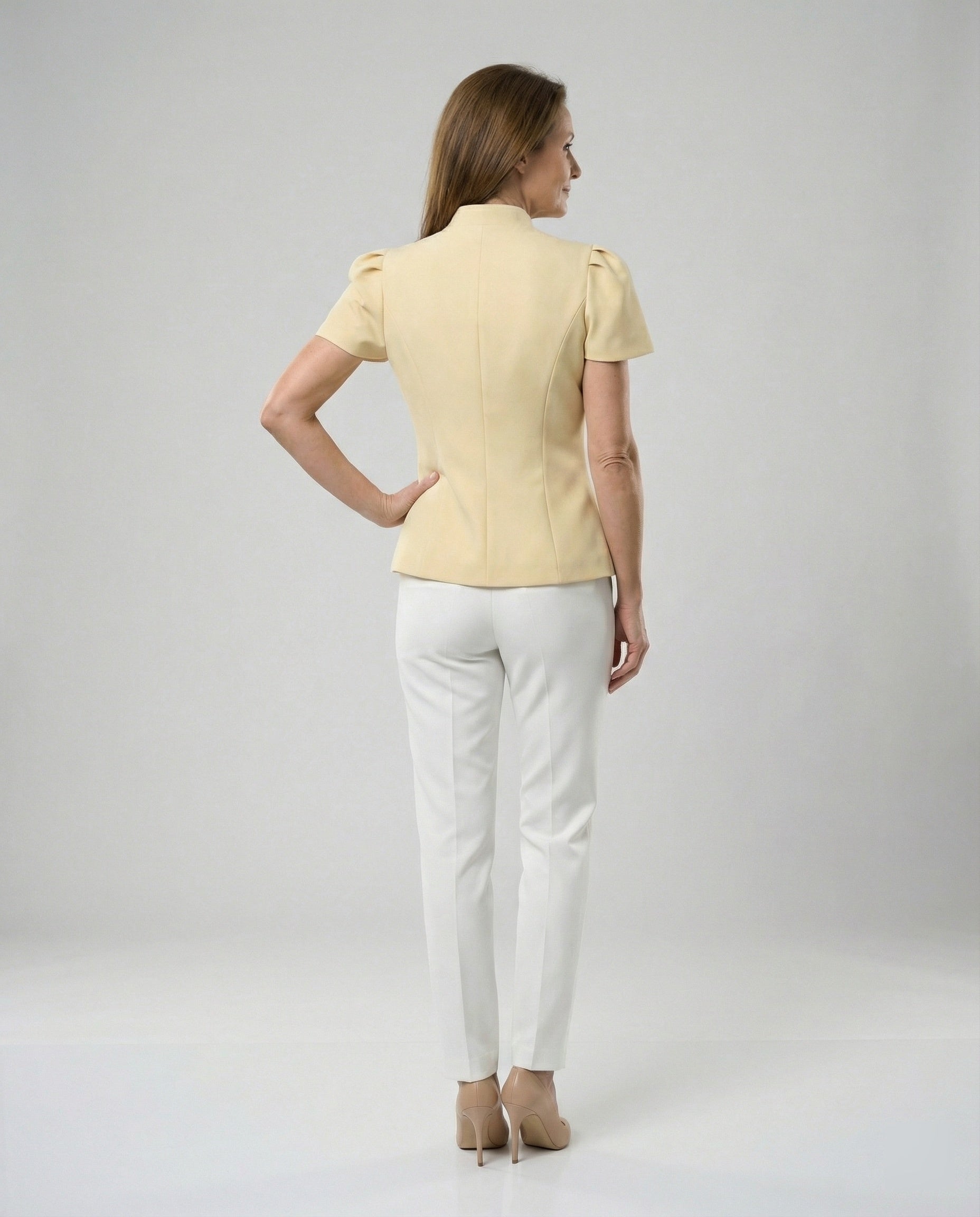 Damen Bluse Puffärmel Elegantes Oberteil - Norvielle