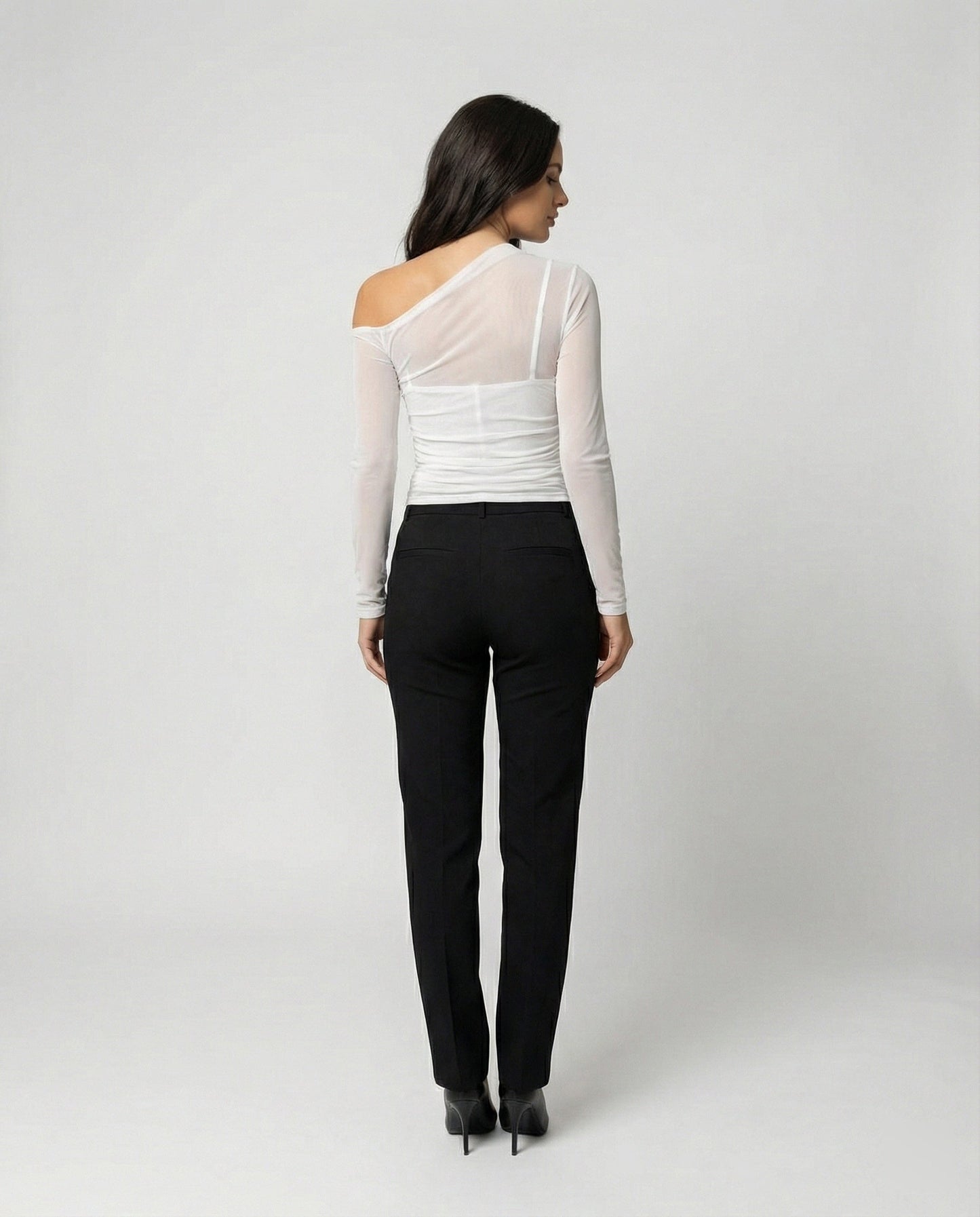 Damen Schulterfreies Asymmetrisch Elegant